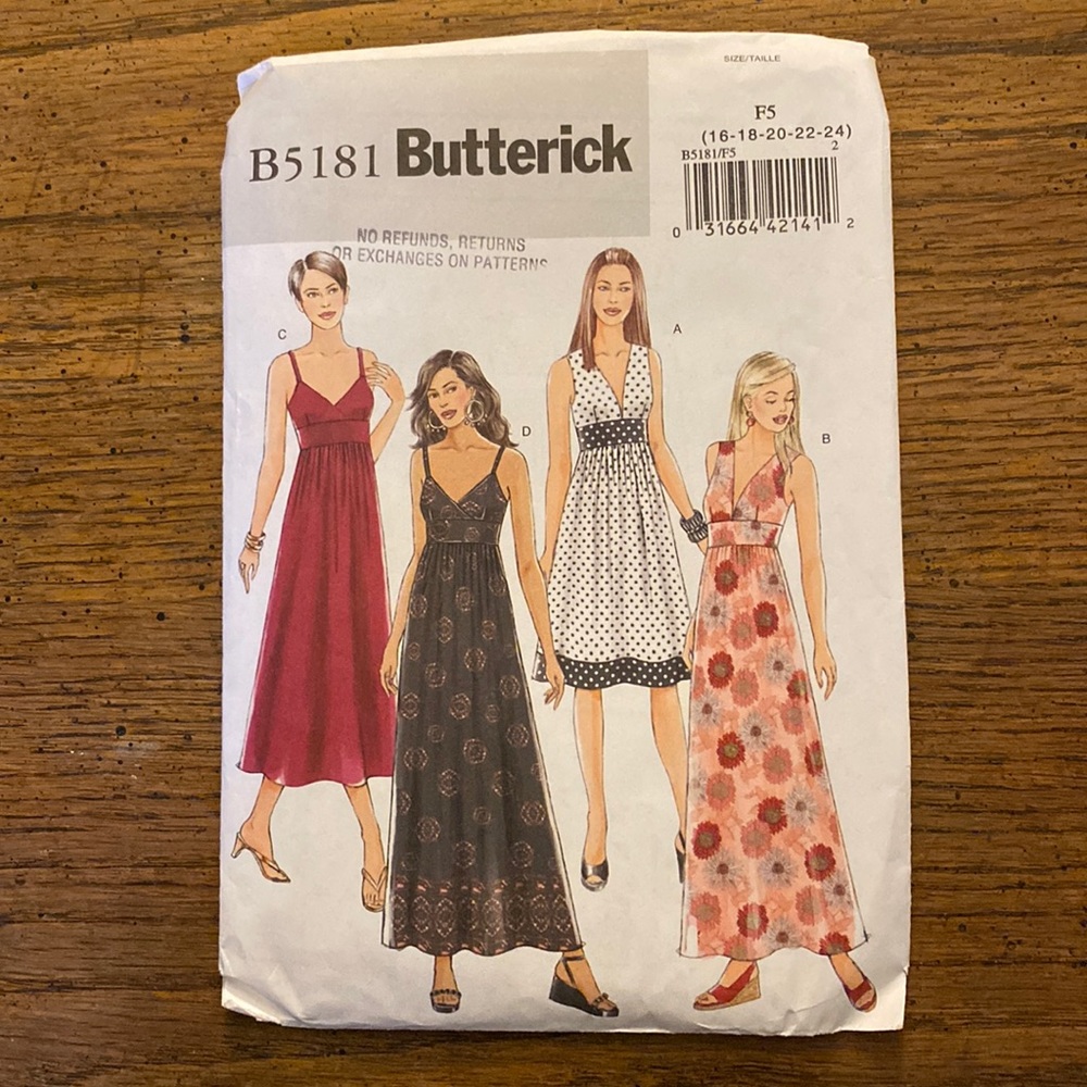 Butterick pattern B5181